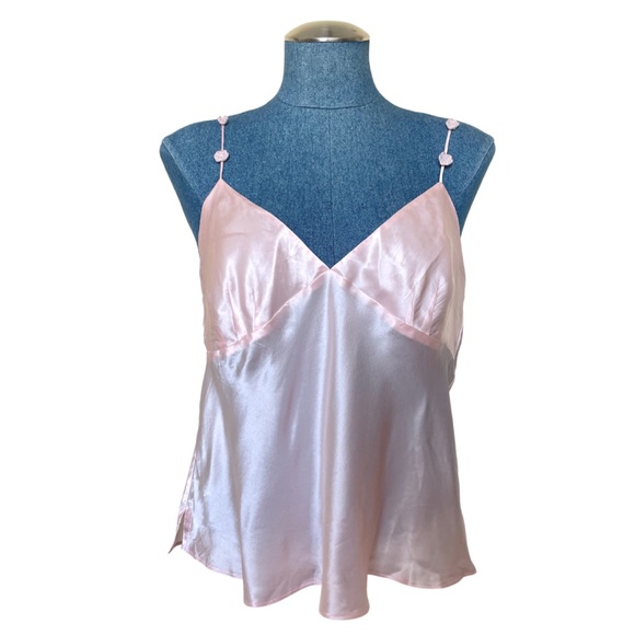 Vintage La SENZA 100% Silk Pink Tank Top - Picture 5 of 5